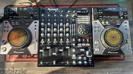 2 Pioneer CDJ-400 + Numark 5000fx Mixer