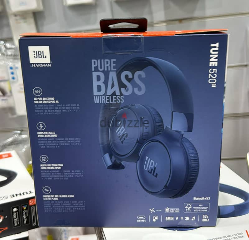 Jbl Tune 520BT Blue 1