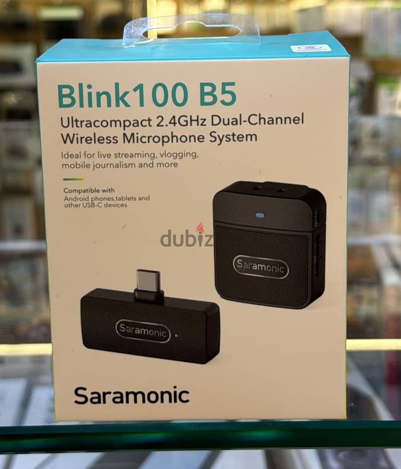 Saramonic Blink 100 B5 Ultra compact 2.4ghz Dual-channel wireless micr 0