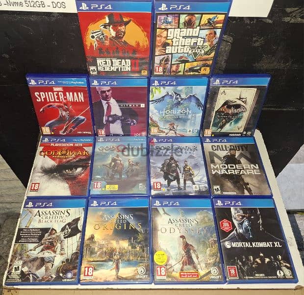 New sealed and used PS4 games. 8