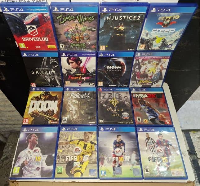 New sealed and used PS4 games. 10