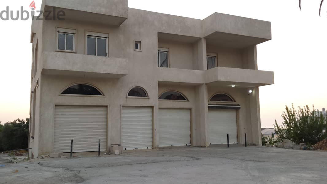 shop with 4 doors for rent  محل 4 أبواب للايجار 0