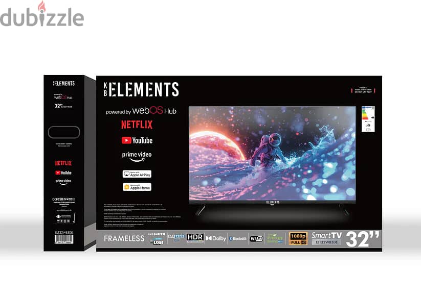 KB Elements 32″ Led Tv FHD Smart Frameless – webOS | تلفزيون 32 إنش 10