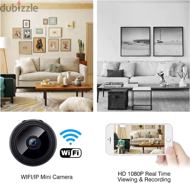 Spy Mini Camera WiFi 1080P HD IP Camera - كاميرا مخفية صوت وصورة 4