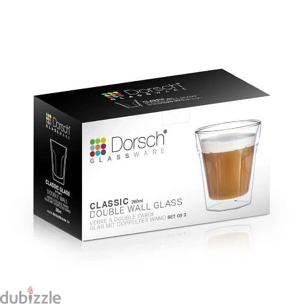 Dorsch Classic Glass Cup 280 ml – Set of 2 1