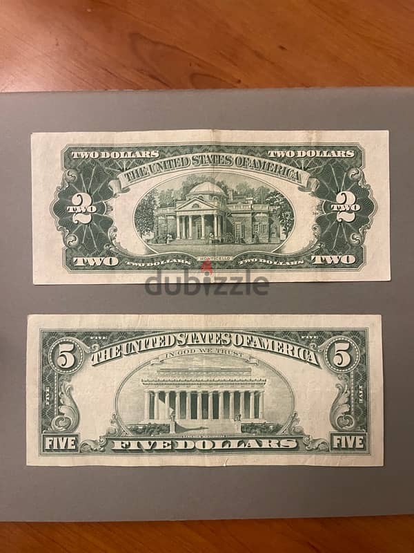 US 2$ and 5$ 1963 series bank note 1