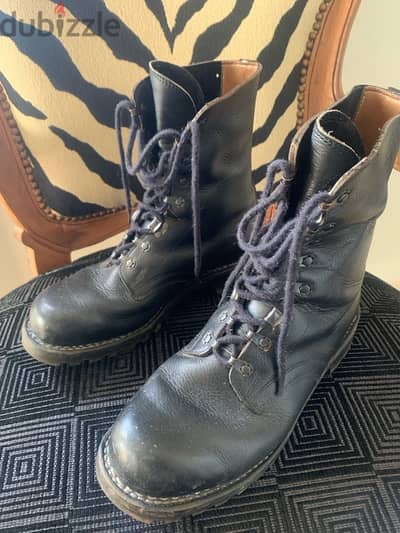 leather boots size 43