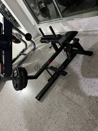 gym calf machine hip thrust machine