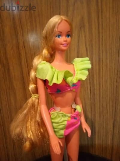 TROPICAL Barbie Rare Vintage Great doll 1985 the longest Hair ever=44$