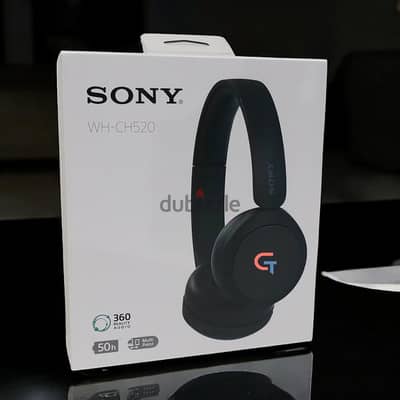 Sony WH-CH520 Wireless Headphones Bluetooth On-Ear Headset  Black New