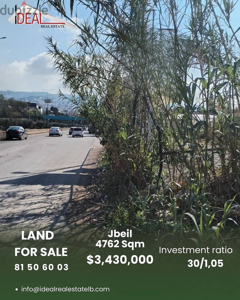 Land For sale in Jbeil REF#BDC5002 0