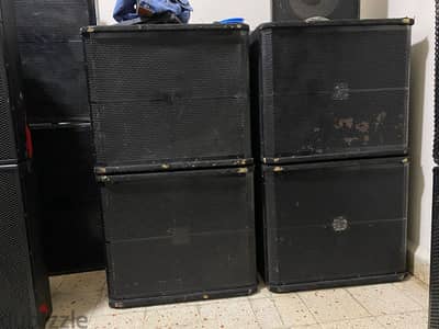 4 Omega 18" 800 Watts 18" Passive Subwoofers