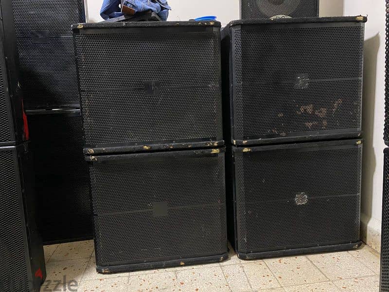 4 Omega 18" 800 Watts 18" Passive Subwoofers 0