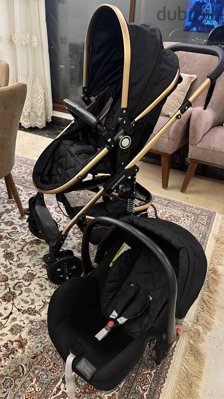 kikkaboo stroller carseat 1