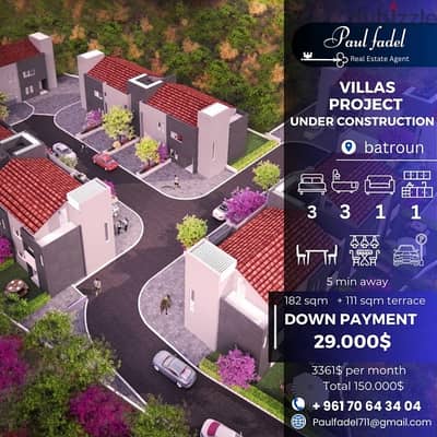 villas project under construction for sale