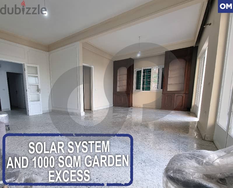 solar system- 1000 sqm GARDEN - Choueifat, Aley/شويفات REF#OM117372 0