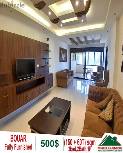 150 sqm fully furnished apartment for rent in Bouar!!