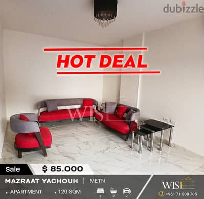 120 SQM Renovated apartment for SALE in Mazraat yachouh!