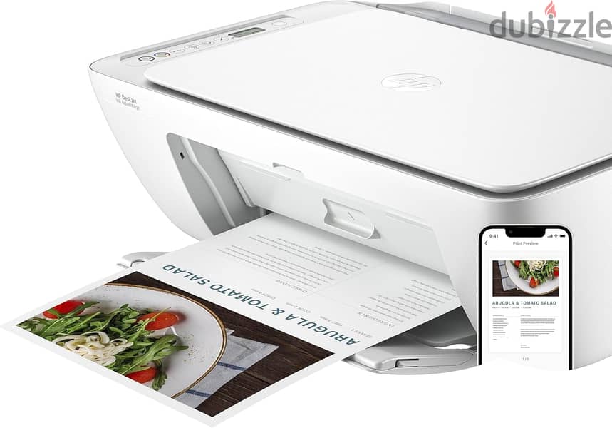 HP DeskJet 2875 Wireless All-in-One Printer Print, Scan, Copy- White 6 0