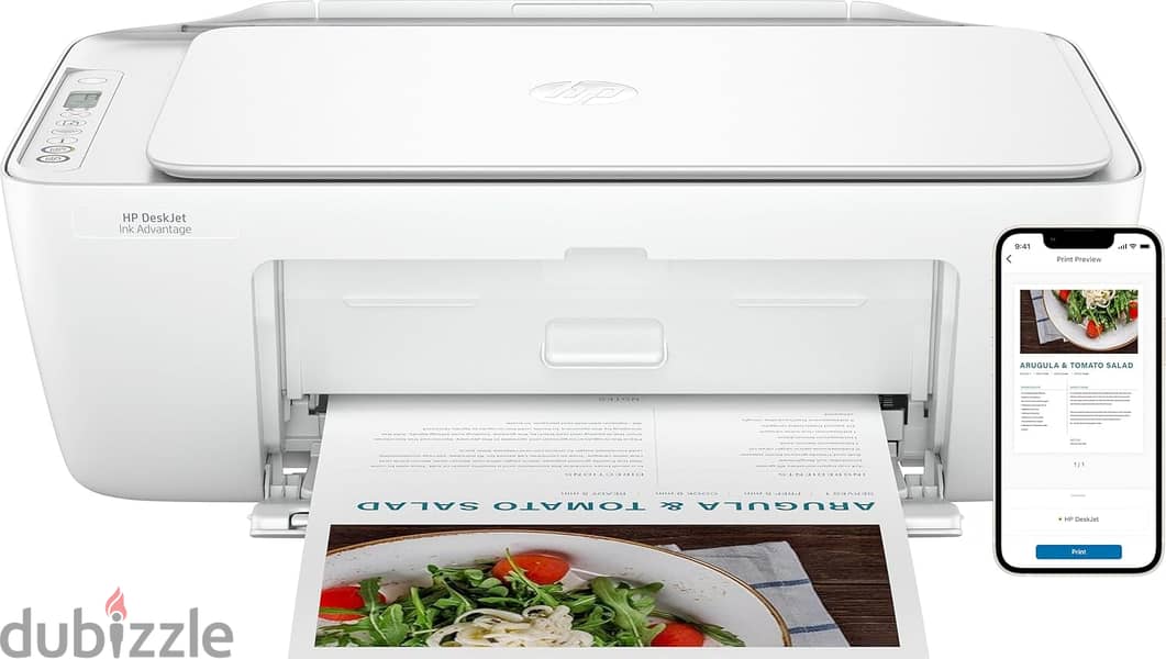 HP DeskJet 2875 Wireless All-in-One Printer Print, Scan, Copy- White 6 1