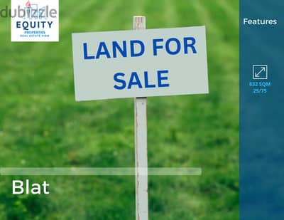 832 SQM Land For Sale In Blat Jbeil أرض للبيع #CM72648