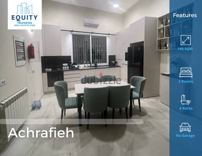 Furnsiehd 145 SQM Apartment For Rent In Achrafieh شقة للإيجار#JZ142424