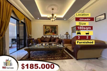 Ghadir 180m2 | Furnished | Well Maintained | Classy | EH/IV