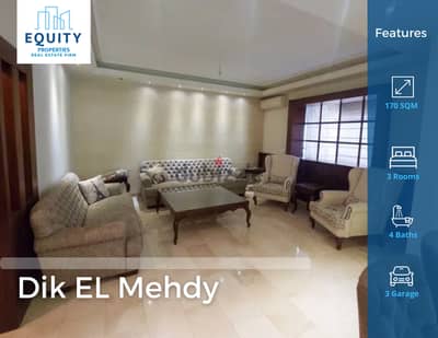 Furnished 170 SQM Apartment For Rent In Dik EL Mehdy #CK142630