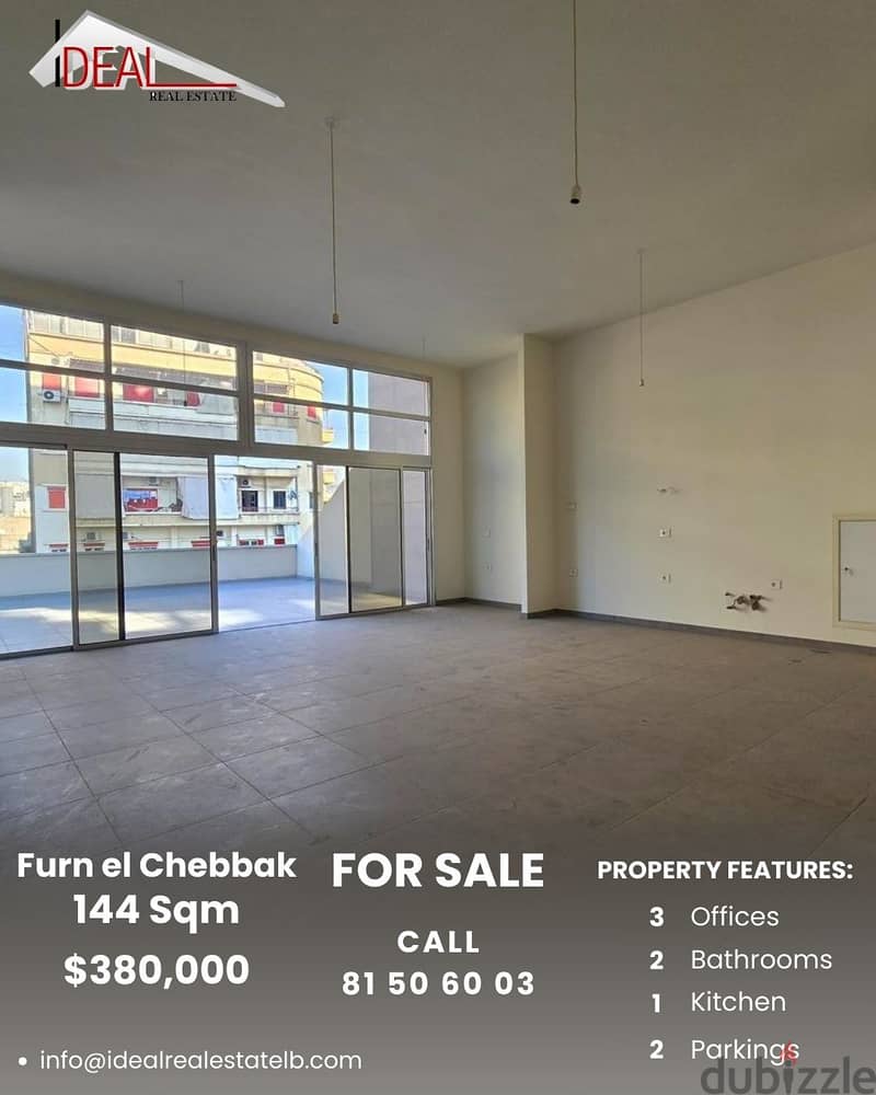 144 sqm office for sale in furn el chebbak , Baabda REF#JPT22167 0