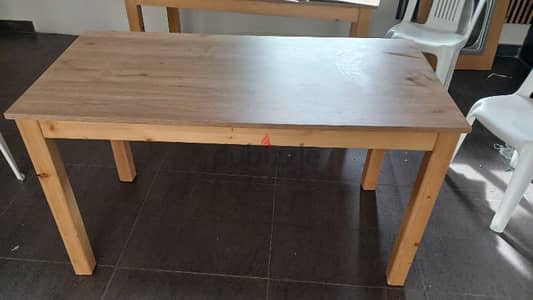 New wood table