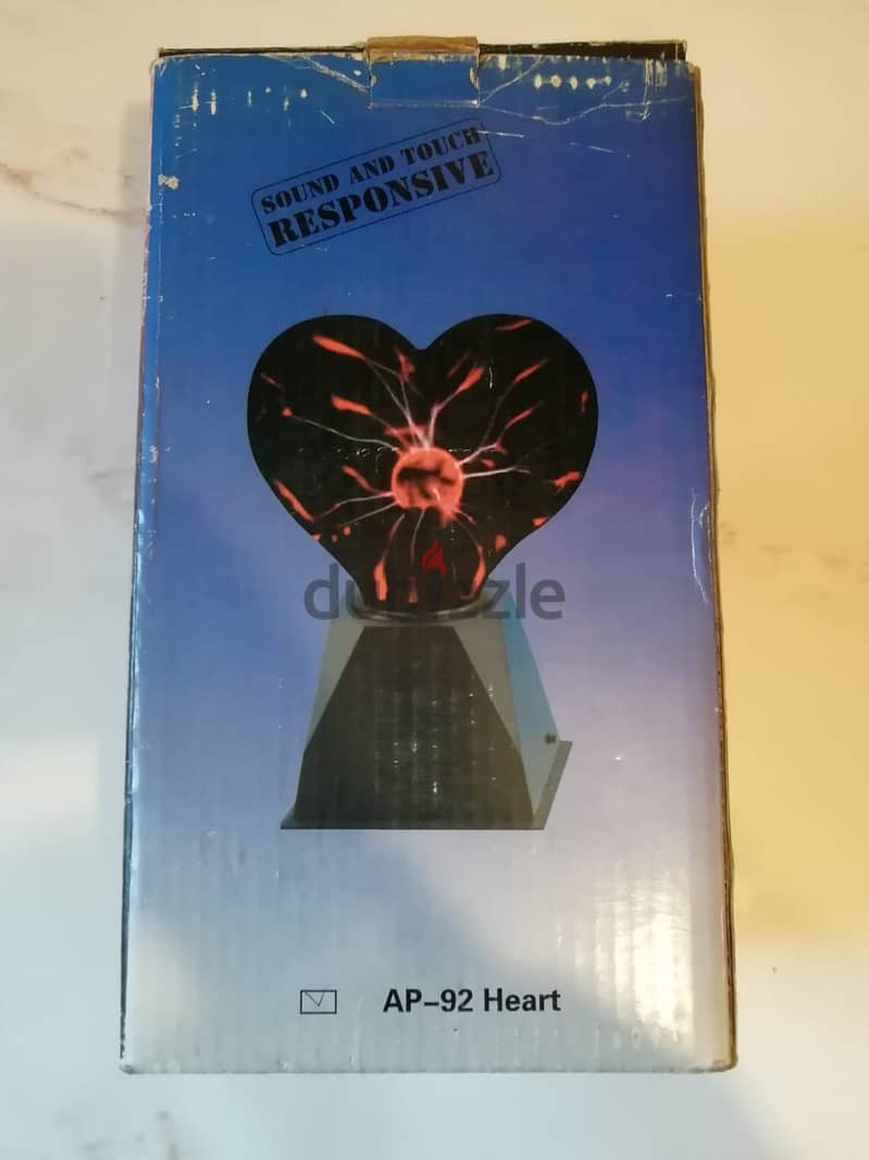 Heart shaped plazma ball new in box  Sound and touch sensitive 2