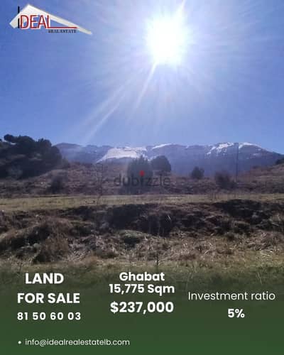 Land For sale in Ghabat Jbeil REF#BDC5003