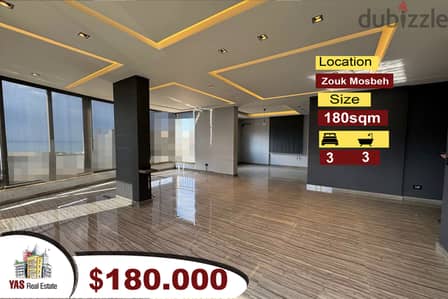 Zouk Mosbeh 180m2 | Modern | New | Sea View | CHN |