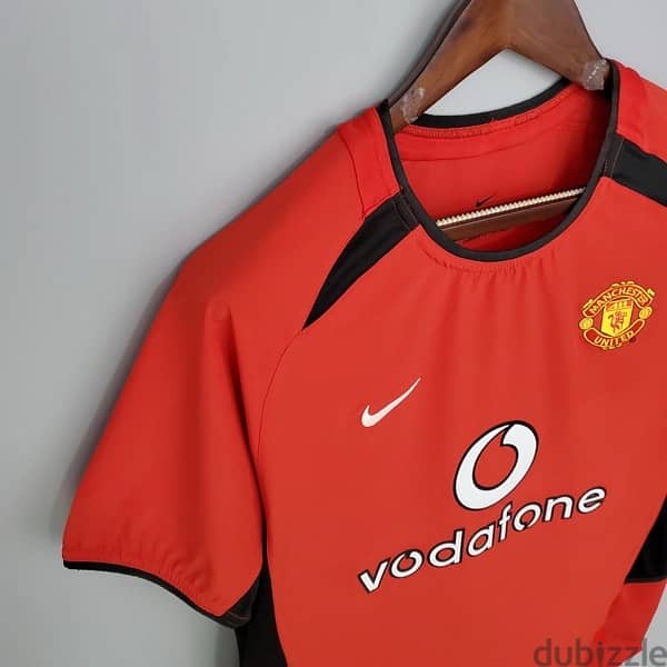 Manchester United 2002 Home vodafone nike jersey 2