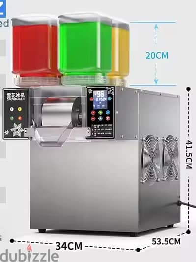 Snow Ice Machine 4 Flavors with stand