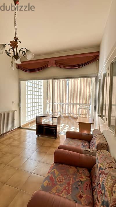 170 SQM Semi-Furnished Apartment in Naccache, Metn with Sea View