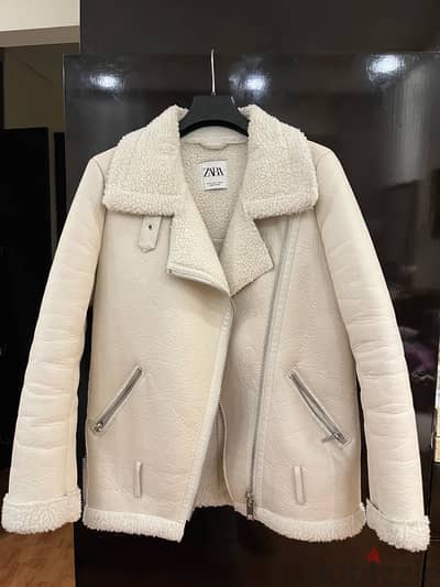 zara cream beige jacket