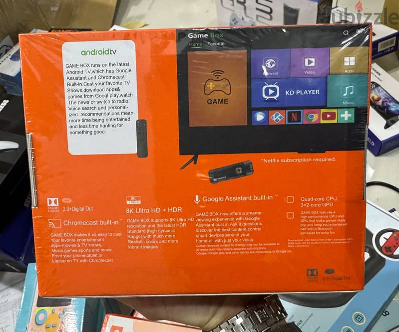 Game box  8k ultra hd Tv & gamestick amazing & great price 1