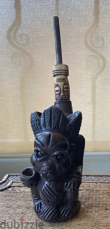 African smoking pipes statues 1