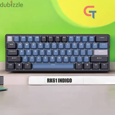 Royal Kludge RK61 Indigo 60% wireless bluetooth mechanical keyboard