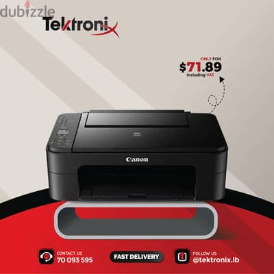 Canon PIXMA TS3340 Wireless Printer - Print & Scan