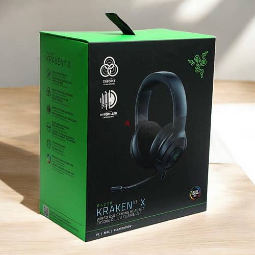 Razer Kraken X - Gaming headphones - black and white available 0