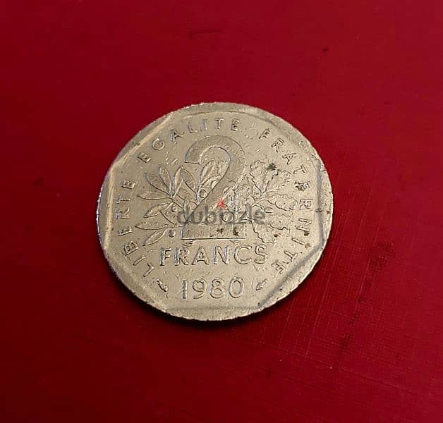 1980 France 2 Francs Roty 1