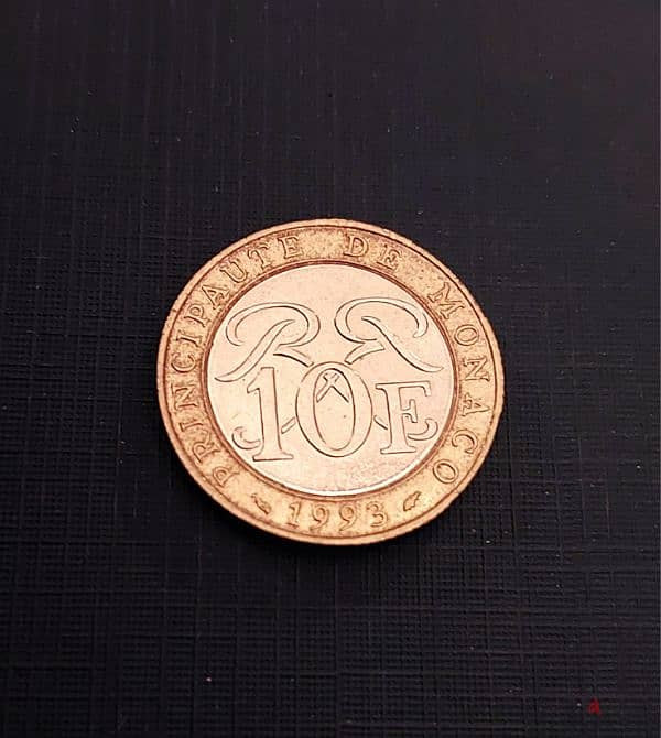 1993 Monaco 10 Francs Bimetallic coin 0