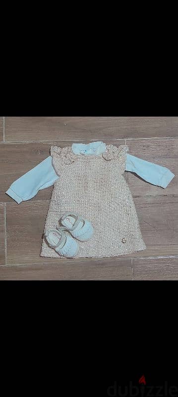 kids dress set with shoes