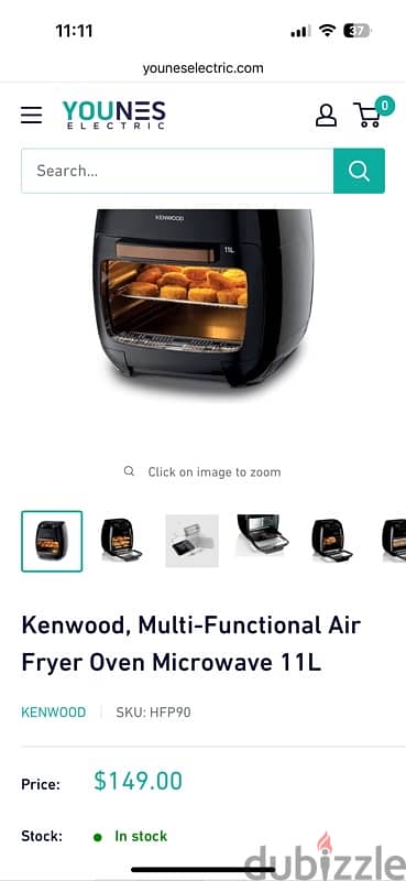 Kenwood air fryer 11L