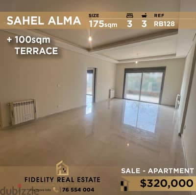 Apartment for sale in Sahel Alma RB128 شقة للبيع في ساحل علما