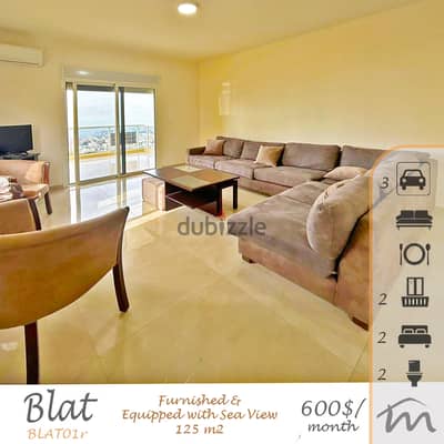 Blat | Furnished 2 Bedrooms Apt | Open View | 3 Underground Parking