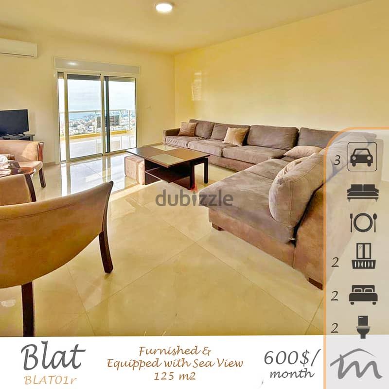 Blat | Furnished 2 Bedrooms Apt | Open View | 3 Underground Parking 0