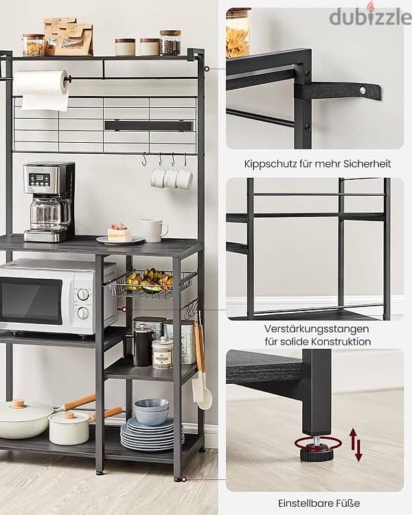 Kitchen Shelf, Standing Shelf, Kitchen Island 7